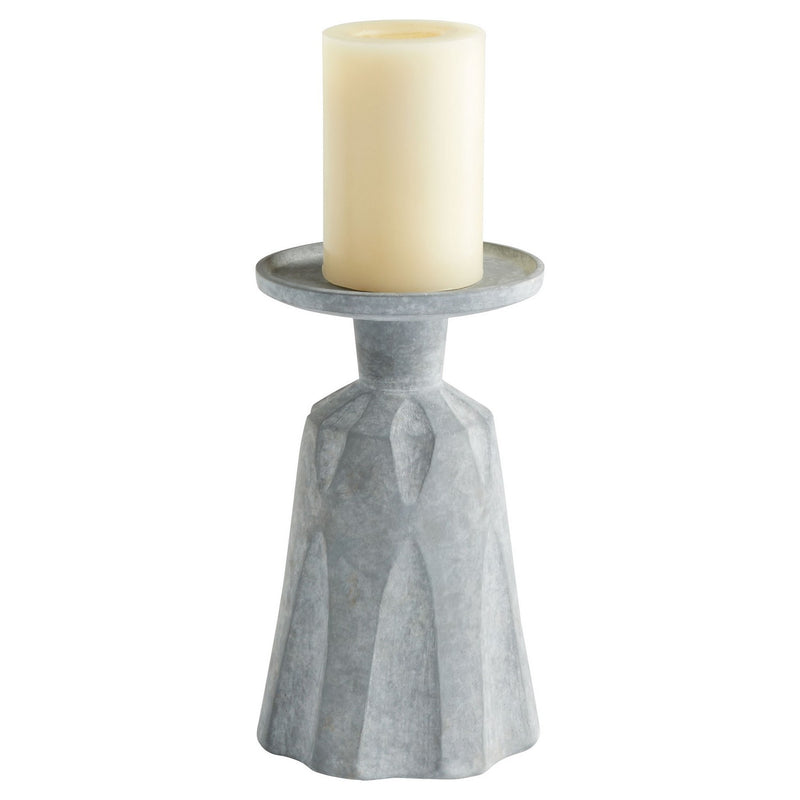 Cyan 11562 Candle Holder, Tapered Grey