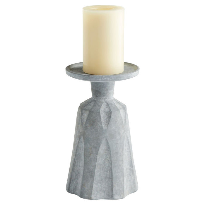 Cyan 11562 Candle Holder, Tapered Grey