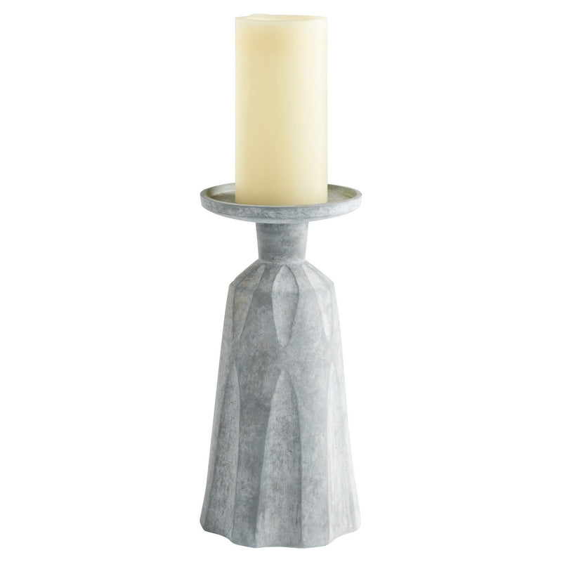 Cyan 11563 Candle Holder, Tapered Grey
