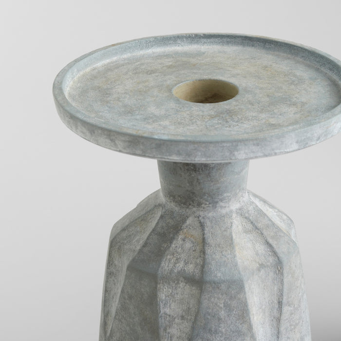 Cyan 11563 Candle Holder, Tapered Grey