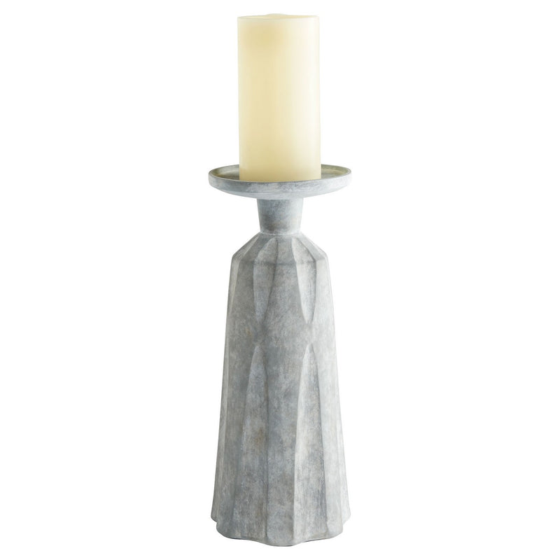 Cyan 11564 Candle Holder, Tapered Grey