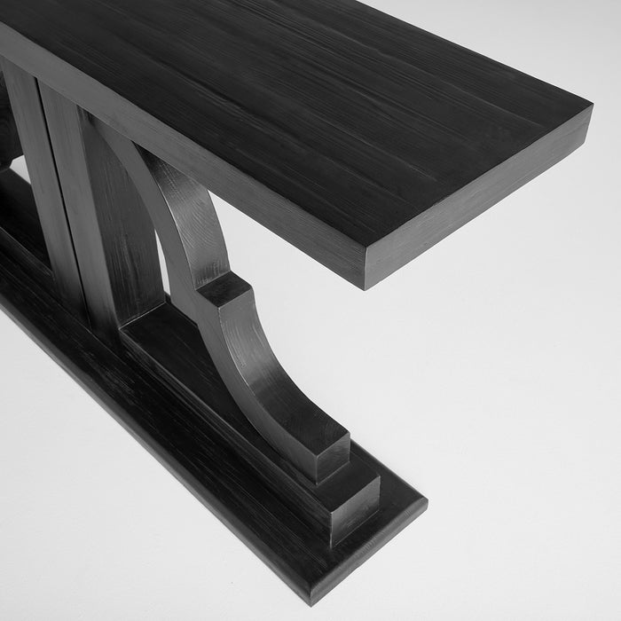 Cyan 11569 Console Table, Black Stain