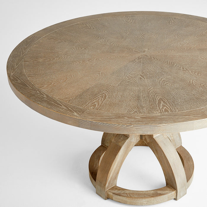 Cyan 11570 Dining Table, Washed Oak