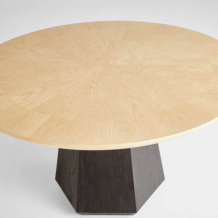 Cyan 11577 Dining Table, Natural And Black