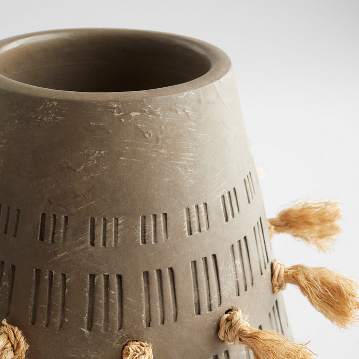 Cyan 11588 Vase, Textured Grey
