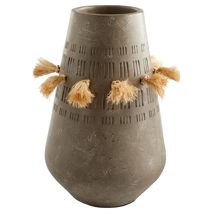 Cyan 11589 Vase, Textured Grey
