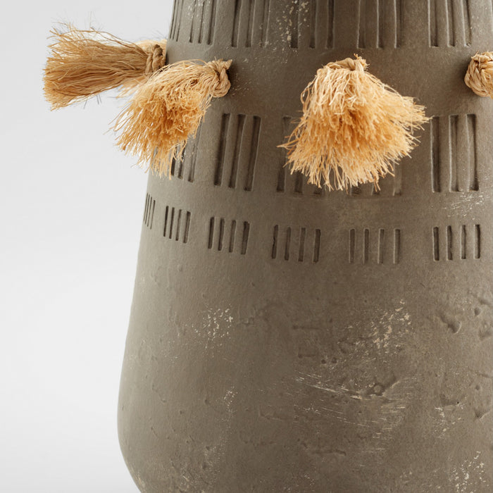Cyan 11589 Vase, Textured Grey