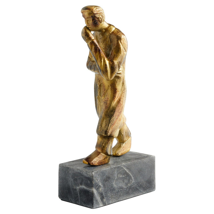Cyan 11605 Sculpture, Gold And Black