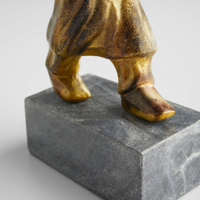 Cyan 11605 Sculpture, Gold And Black