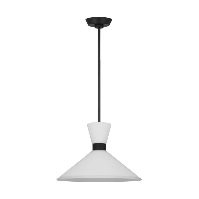 Visual Comfort Studio DJP1091MBK One Light Pendant, Midnight Black