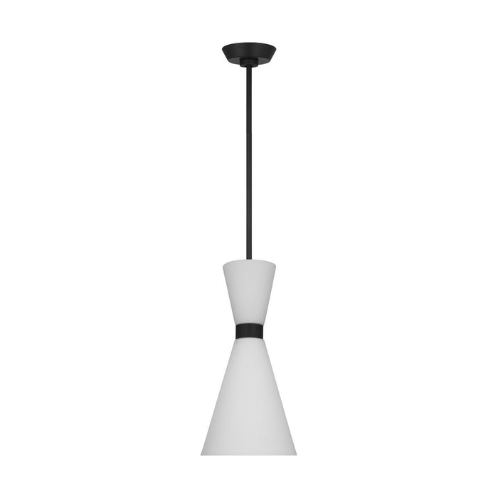 Visual Comfort Studio DJP1101MBK One Light Pendant, Midnight Black