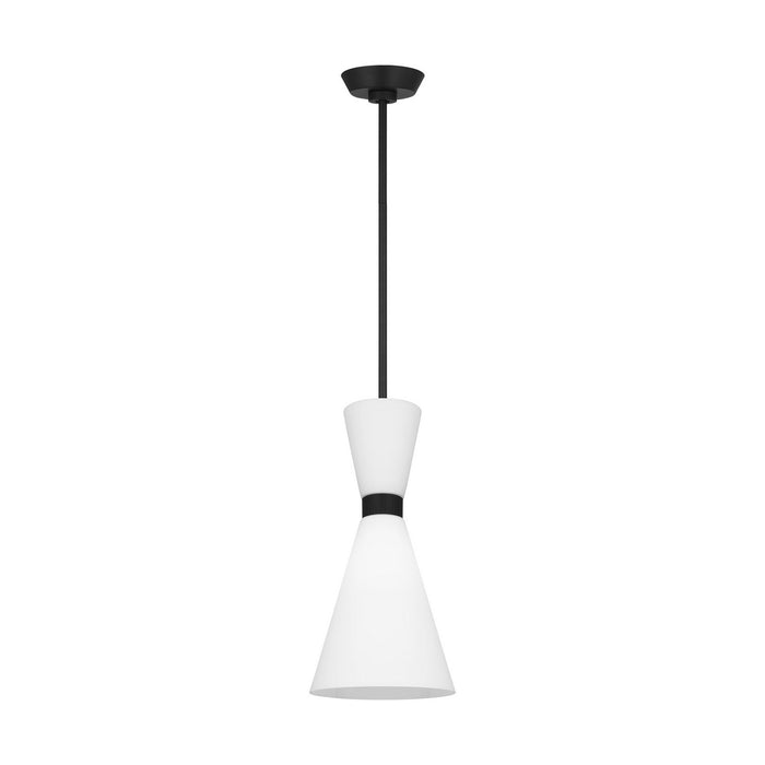 Visual Comfort Studio DJP1101MBK One Light Pendant, Midnight Black