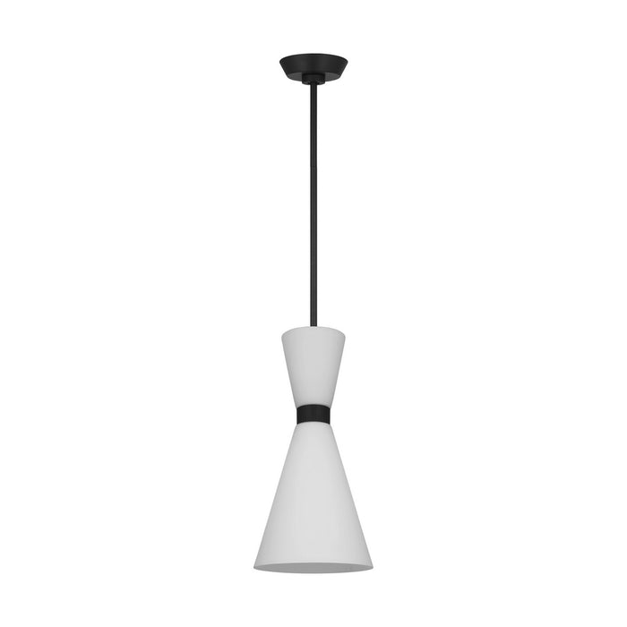 Visual Comfort Studio DJP1101MBK One Light Pendant, Midnight Black