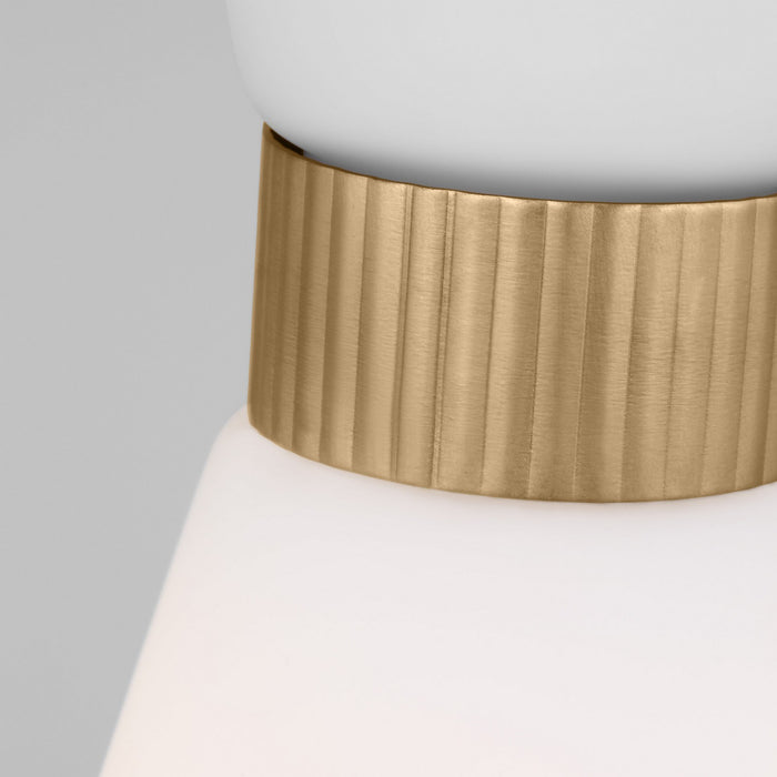 Visual Comfort Studio DJP1101SB One Light Pendant, Satin Brass