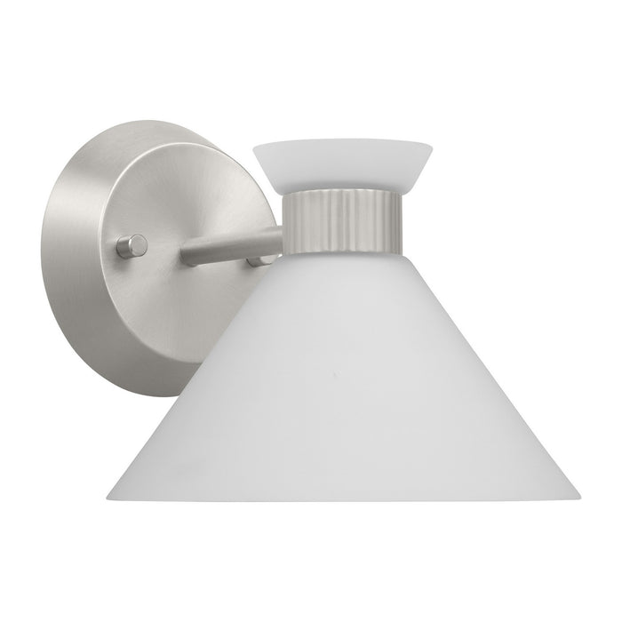 Visual Comfort Studio DJV1011BS One Light Wall Sconce, Brushed Steel