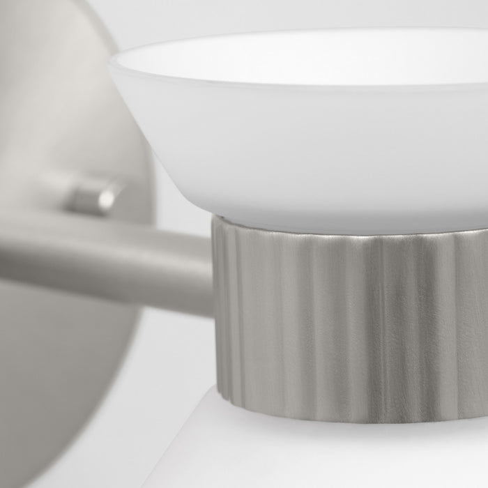 Visual Comfort Studio DJV1011BS One Light Wall Sconce, Brushed Steel