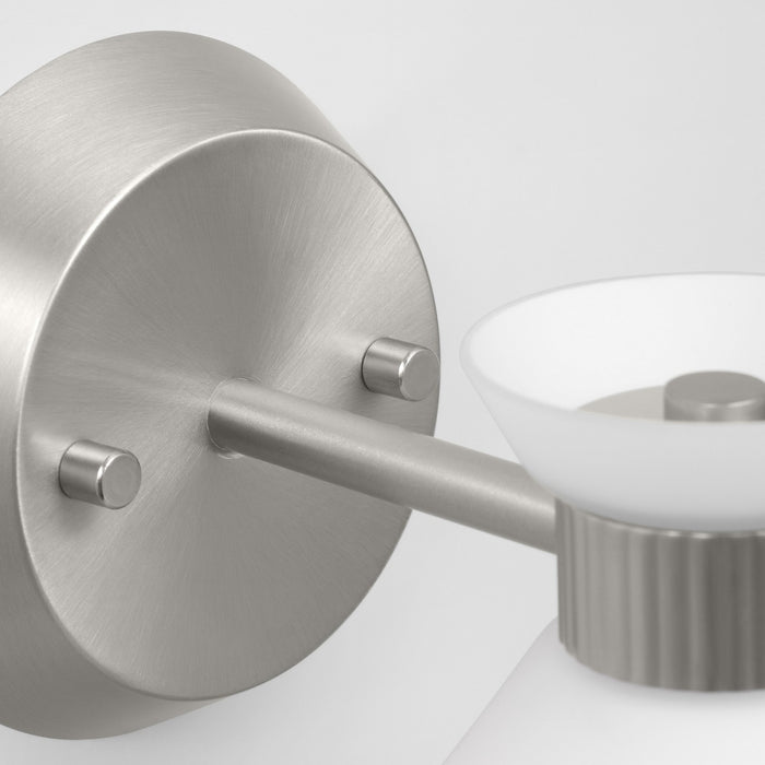 Visual Comfort Studio DJV1011BS One Light Wall Sconce, Brushed Steel