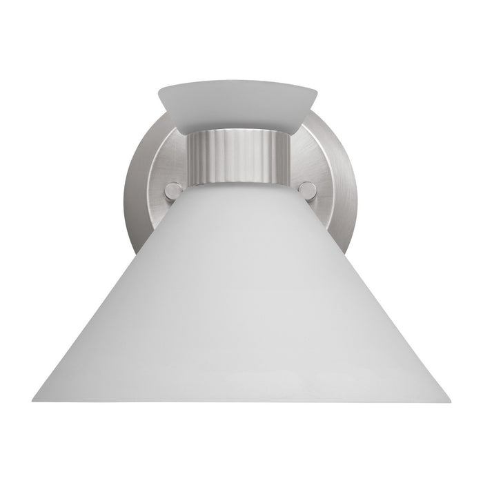 Visual Comfort Studio DJV1011BS One Light Wall Sconce, Brushed Steel