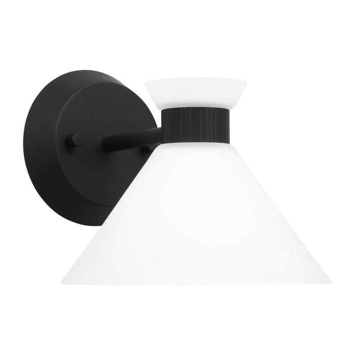 Visual Comfort Studio DJV1011MBK One Light Wall Sconce, Midnight Black