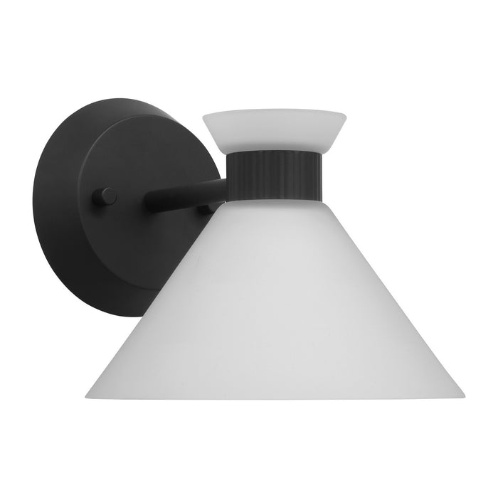 Visual Comfort Studio DJV1011MBK One Light Wall Sconce, Midnight Black
