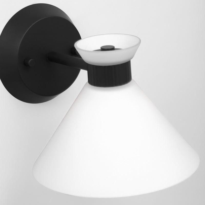 Visual Comfort Studio DJV1011MBK One Light Wall Sconce, Midnight Black
