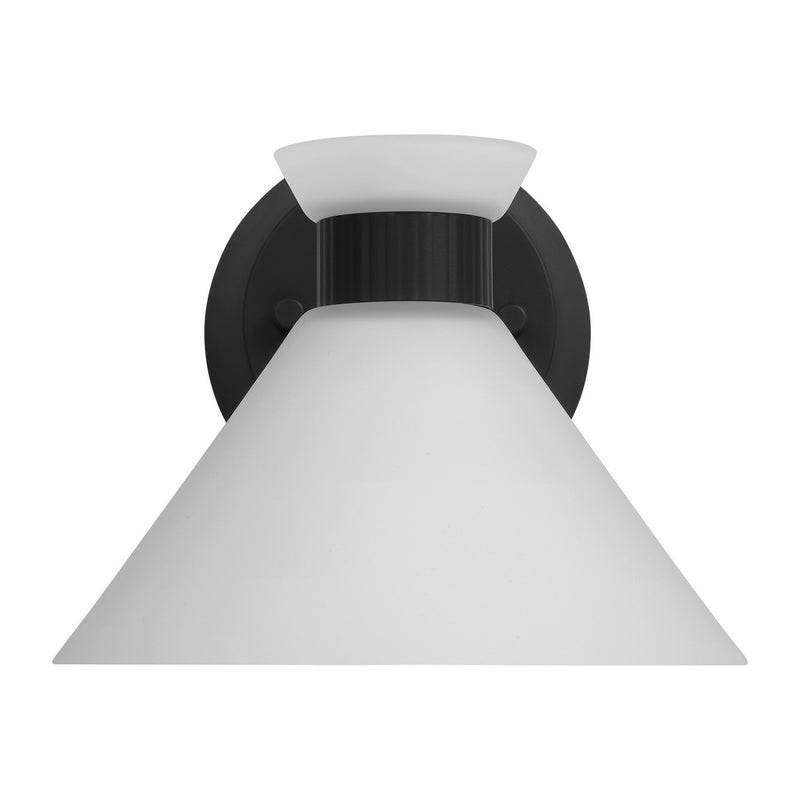 Visual Comfort Studio DJV1011MBK One Light Wall Sconce, Midnight Black
