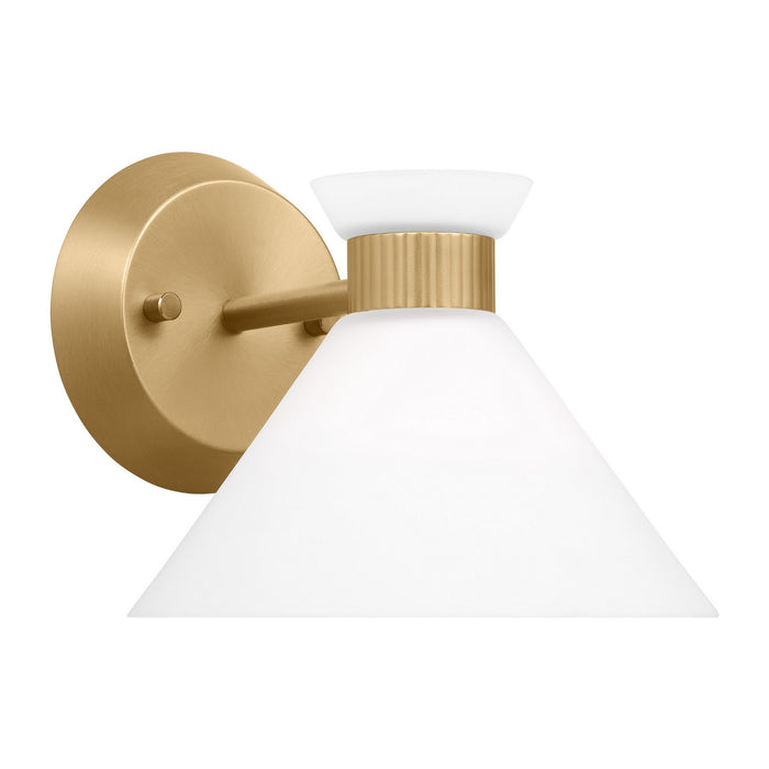 Visual Comfort Studio DJV1011SB One Light Wall Sconce, Satin Brass