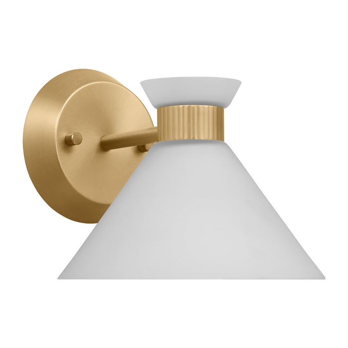 Visual Comfort Studio DJV1011SB One Light Wall Sconce, Satin Brass
