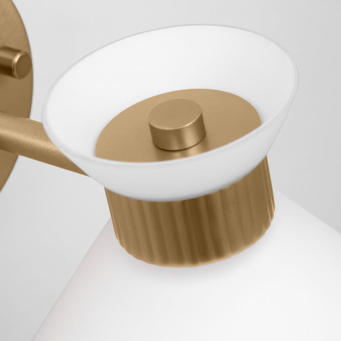 Visual Comfort Studio DJV1011SB One Light Wall Sconce, Satin Brass