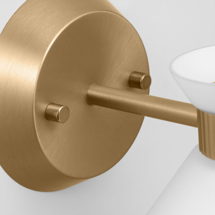 Visual Comfort Studio DJV1011SB One Light Wall Sconce, Satin Brass