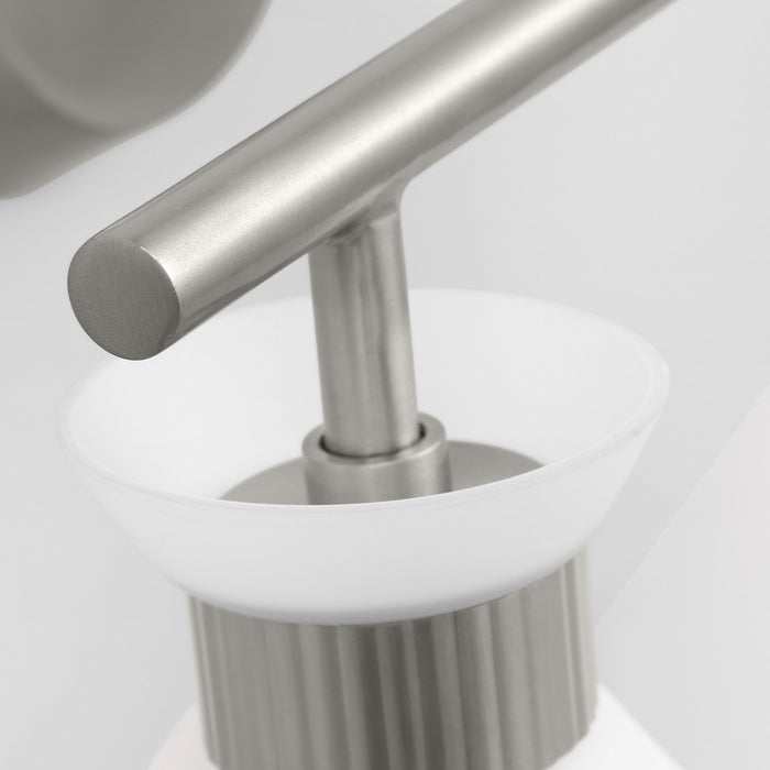 Visual Comfort Studio DJV1012BS Two Light Bath, Brushed Steel