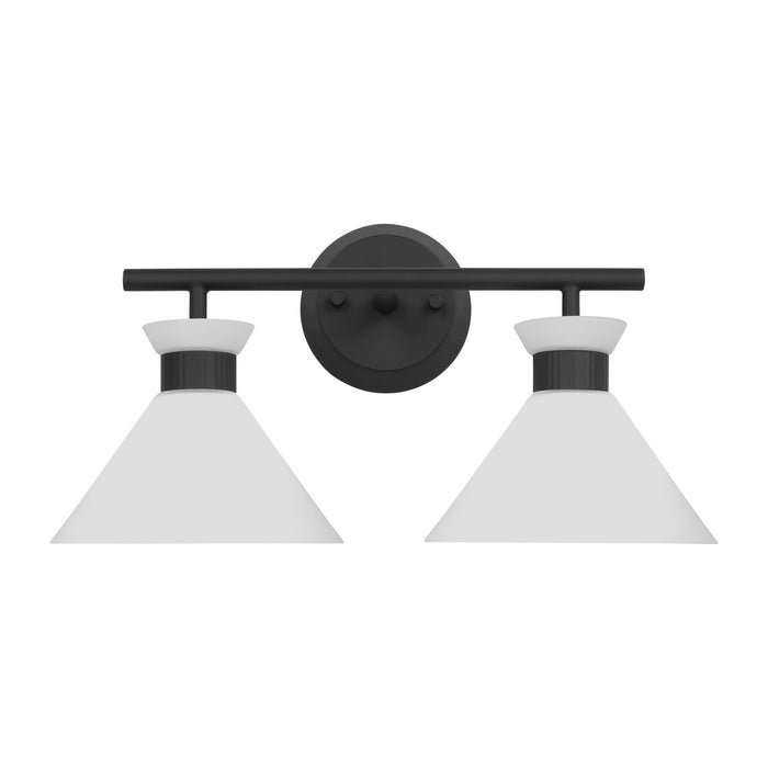 Visual Comfort Studio DJV1012MBK Two Light Bath, Midnight Black