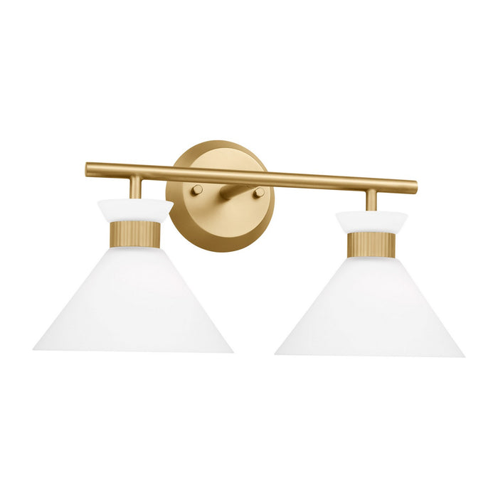 Visual Comfort Studio DJV1012SB Two Light Bath, Satin Brass