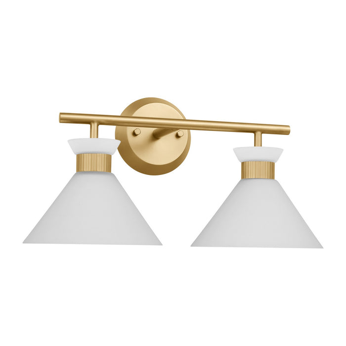 Visual Comfort Studio DJV1012SB Two Light Bath, Satin Brass
