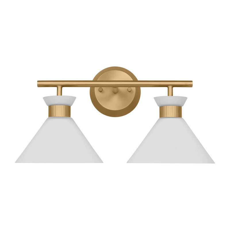 Visual Comfort Studio DJV1012SB Two Light Bath, Satin Brass