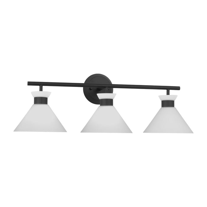Visual Comfort Studio DJV1013MBK Three Light Bath, Midnight Black