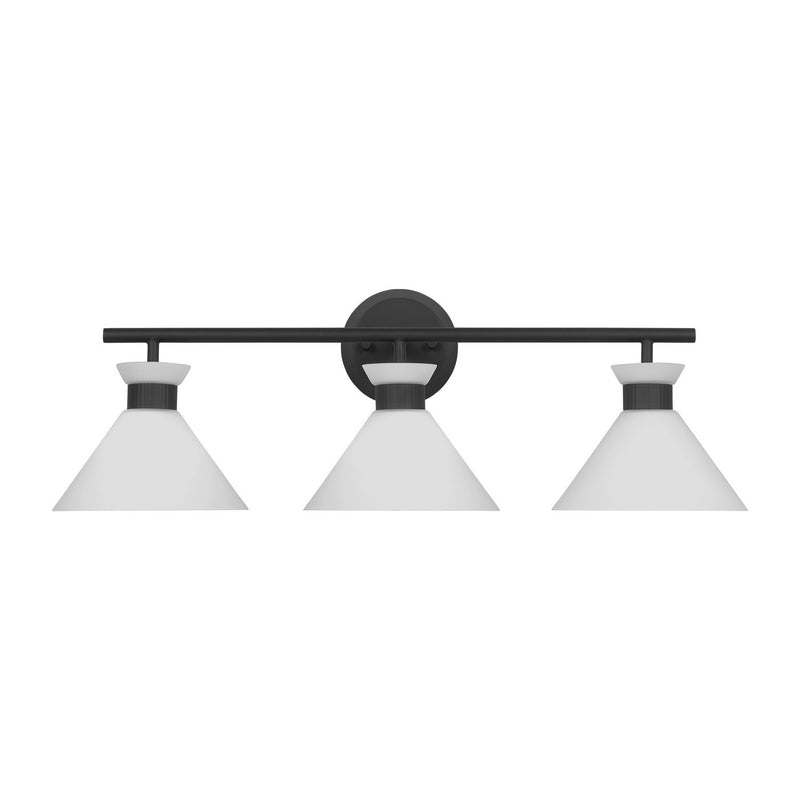 Visual Comfort Studio DJV1013MBK Three Light Bath, Midnight Black