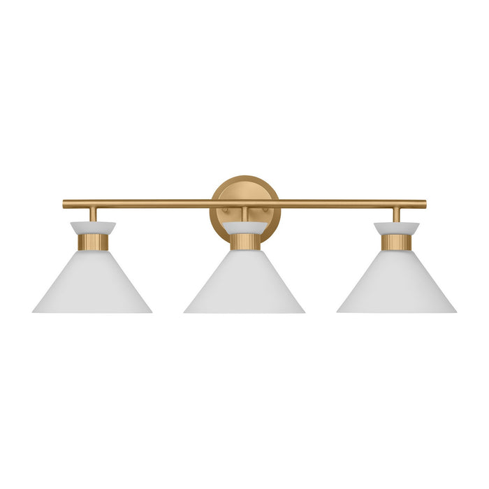 Visual Comfort Studio DJV1013SB Three Light Bath, Satin Brass