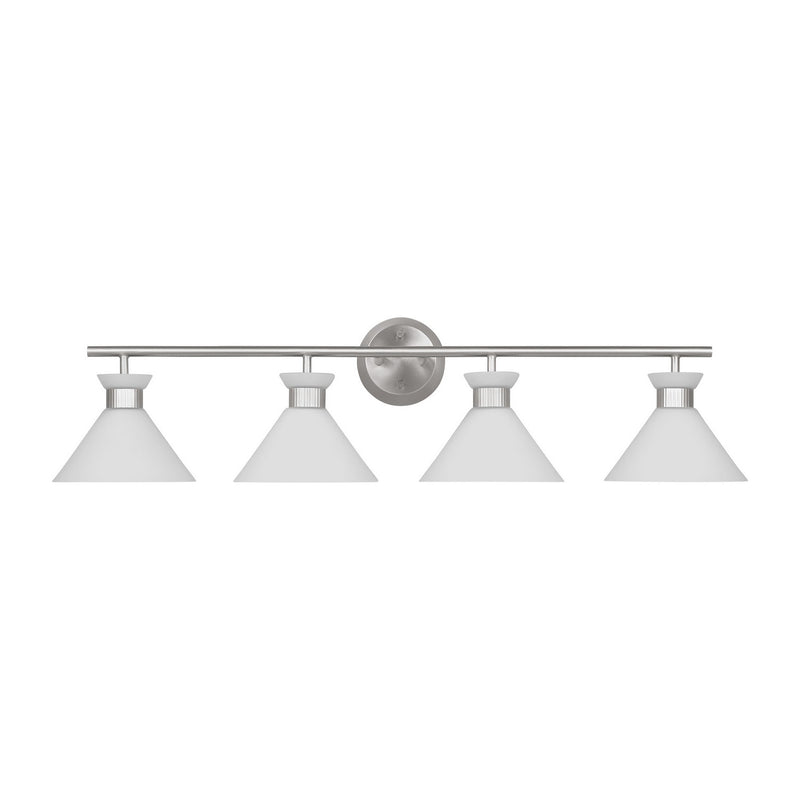 Visual Comfort Studio DJV1014BS Four Light Bath, Brushed Steel