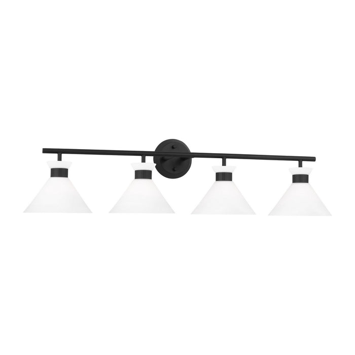 Visual Comfort Studio DJV1014MBK Four Light Bath, Midnight Black