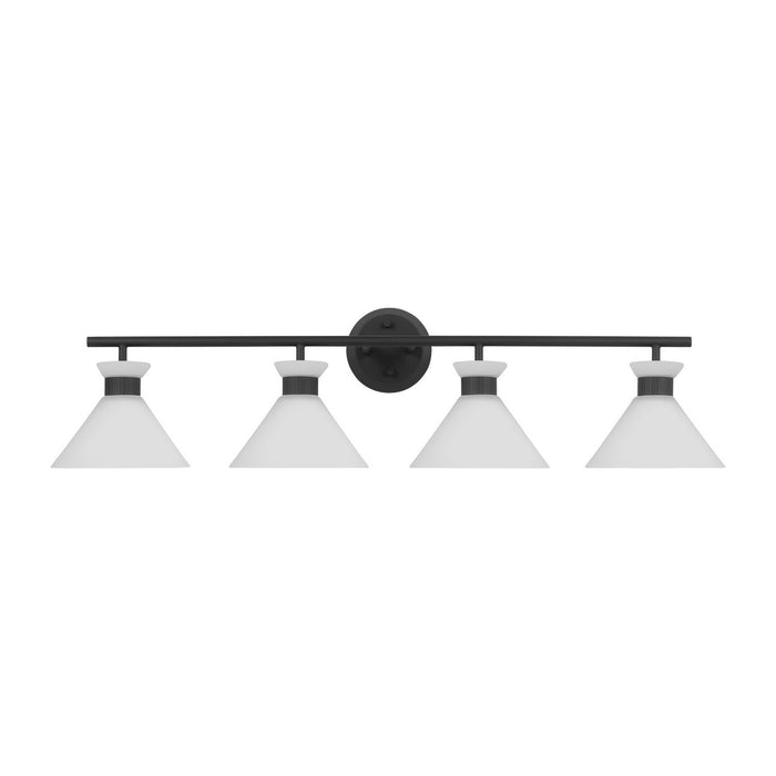Visual Comfort Studio DJV1014MBK Four Light Bath, Midnight Black
