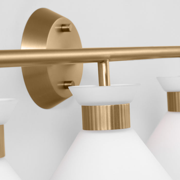 Visual Comfort Studio DJV1014SB Four Light Bath, Satin Brass