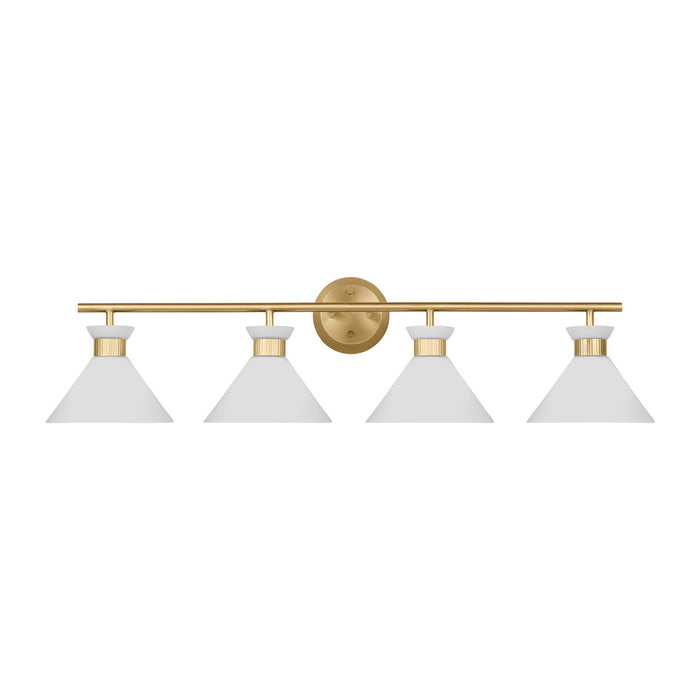 Visual Comfort Studio DJV1014SB Four Light Bath, Satin Brass