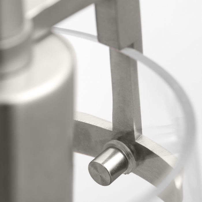 Visual Comfort Studio DJV1031BS One Light Wall Sconce, Brushed Steel