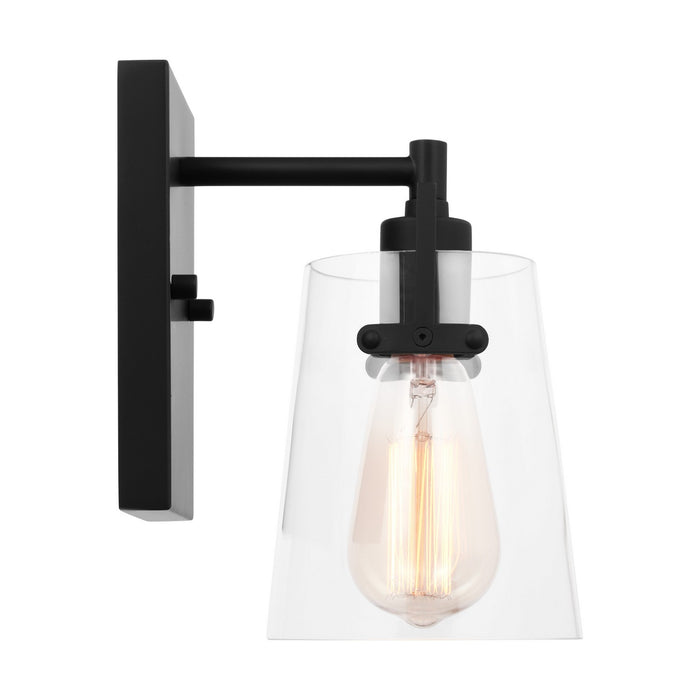 Visual Comfort Studio DJV1031MBK One Light Wall Sconce, Midnight Black