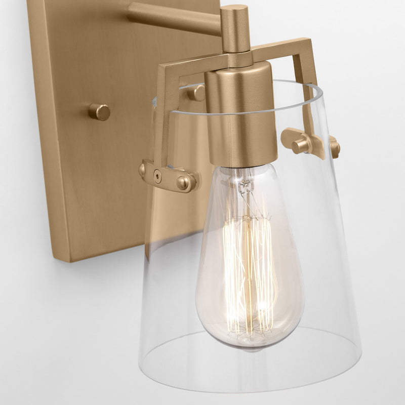 Visual Comfort Studio DJV1031SB One Light Wall Sconce, Satin Brass