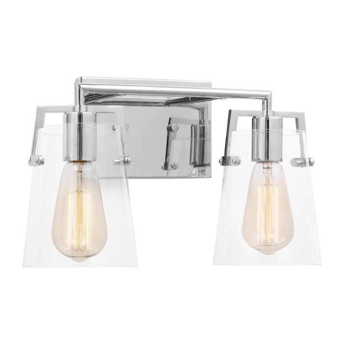 Visual Comfort Studio DJV1032CH Two Light Bath, Chrome