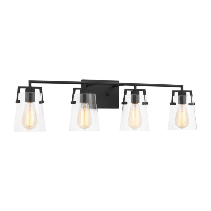 Visual Comfort Studio DJV1034MBK Four Light Bath, Midnight Black