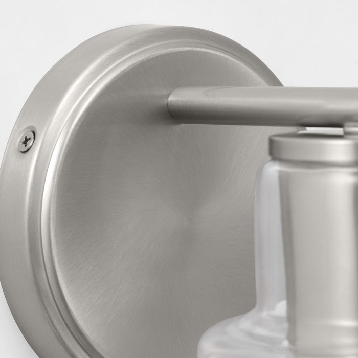 Visual Comfort Studio DJV1001BS One Light Wall Sconce, Brushed Steel