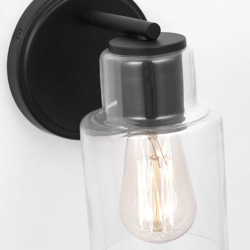 Visual Comfort Studio DJV1001MBK One Light Wall Sconce, Midnight Black